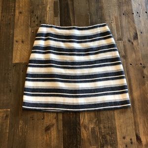 Chambray striped LOFT skirt